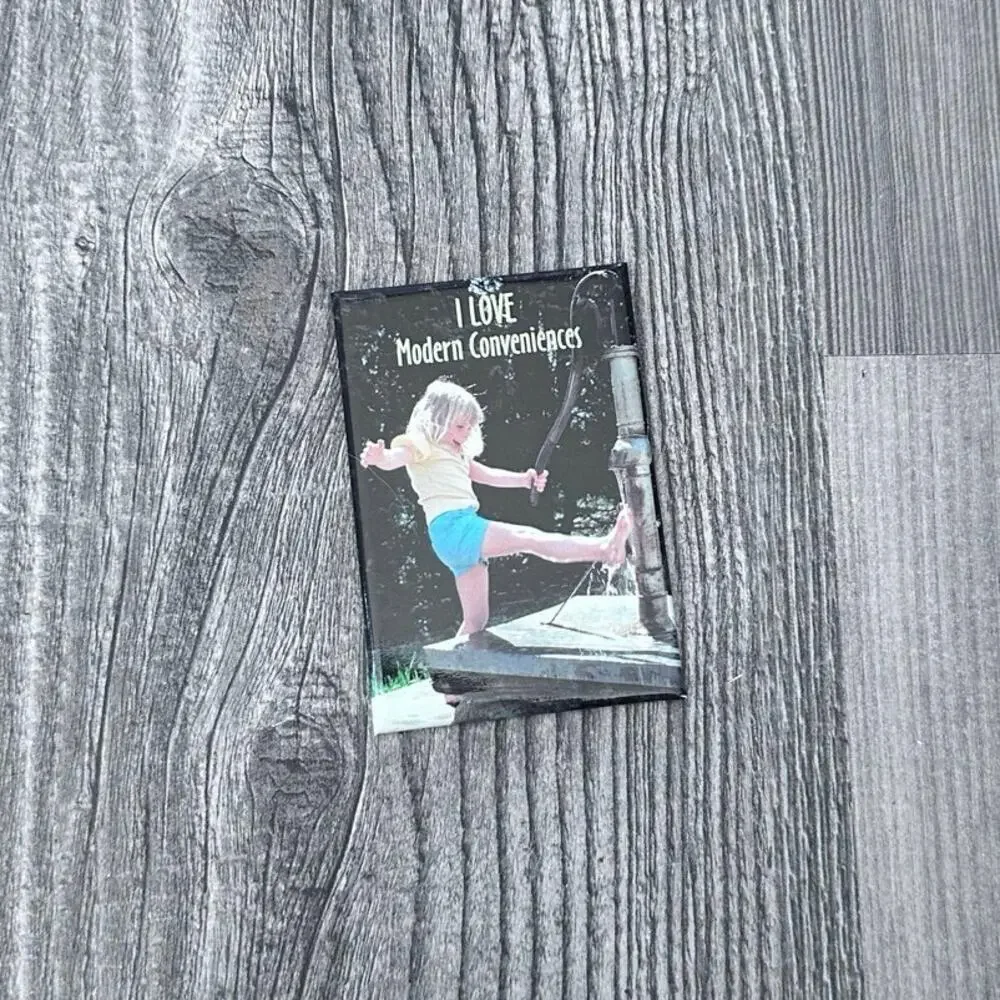 vintage funny y2k i love modern conveniences magnet